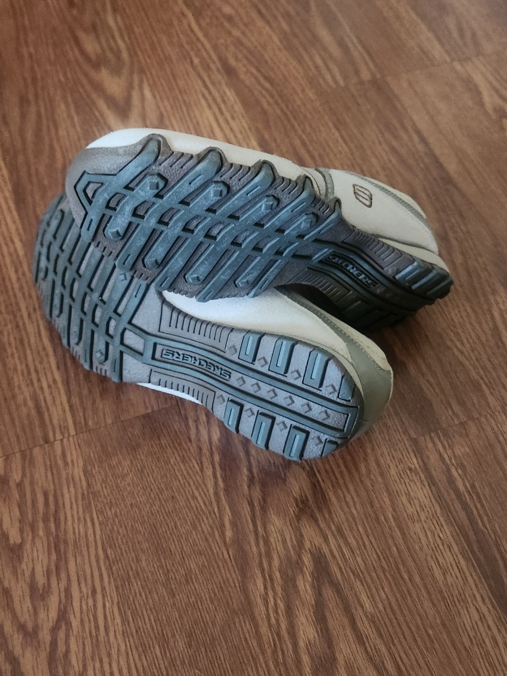 Skechers Women's White and Light Gray Sneakers - Picture 5 of 5